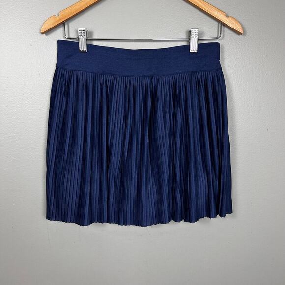 NWT Stitch Fix We Wander Micro Pleated Navy Blue Mini Skirt Athletic Skort sz XL - Picture 4 of 7